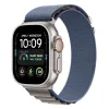  Apple Watch 8/9/10/11/12/SE/Ultra modellekhez, 44–49 mm-es Tech-Protect Nylon Pro fonott nejlon óraszíj, sötétkék-szürke thumbnail