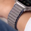  Apple Watch 8/9/10/11/12/SE/Ultra modellekhez, 44–49 mm-es Tech-Protect Nylon Pro fonott nejlon óraszíj, sötétkék-szürke thumbnail