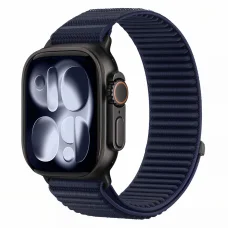  Apple Watch 8/9/10/11/12/SE/Ultra (44/45/46/49 mm) sötétkék Tech-Protect NylonLoop tépőzáras szíj