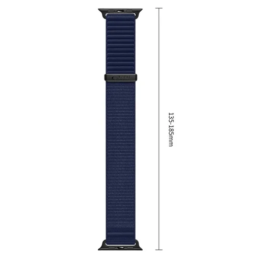  Apple Watch 8/9/10/11/12/SE/Ultra (44/45/46/49 mm) sötétkék Tech-Protect NylonLoop tépőzáras szíj - 3