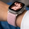  Apple Watch 8/9/10/11/12/SE/Ultra (44/45/46/49 mm) Tech-Protect NylonLoop fonott nejlon óraszíj, púderrózsaszín thumbnail