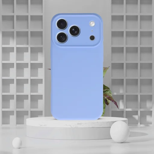  iPhone 18 Pro/17 Pro világoskék MagColor Pure szilikontok - 5