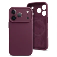  iPhone 18 Pro Max és iPhone 17 Pro Max bordó MagColor Pure Case szilikontok