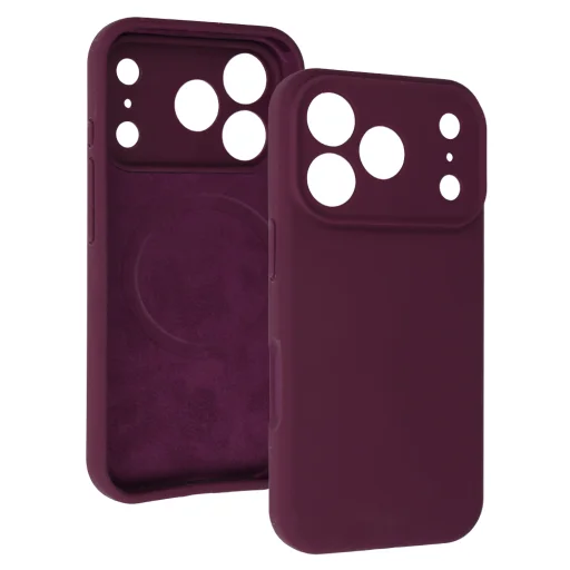  iPhone 18 Pro Max és iPhone 17 Pro Max bordó MagColor Pure Case szilikontok - 4