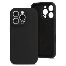  iPhone 18 Pro Max és iPhone 17 Pro Max fekete MagColor Pure Case szilikontok