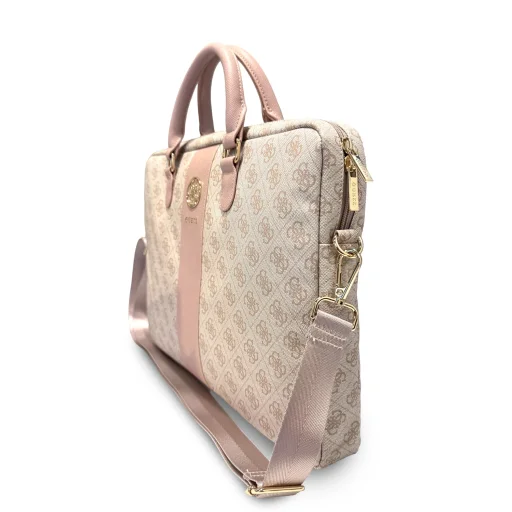 Guess PU 4G Stripe Metal Logo rózsaszín laptoptáska, 14" - 3