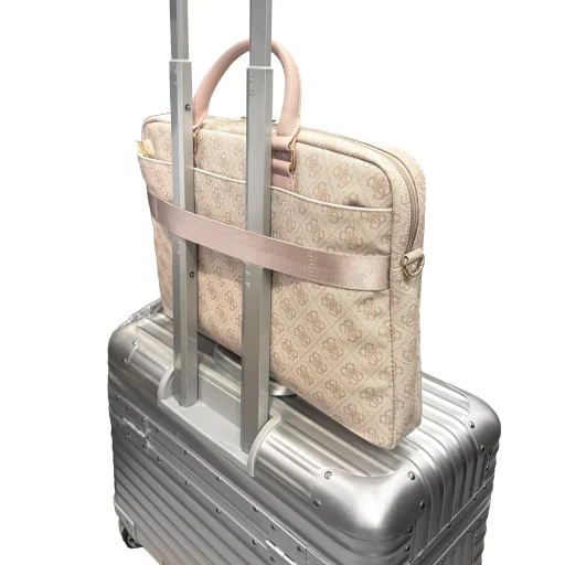 Guess PU 4G Stripe Metal Logo rózsaszín laptoptáska, 14" - 6