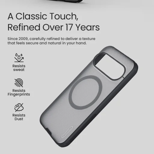  Google Pixel 11 Pro átlátszó fekete Nillkin Super Frosted PRO Magnetic mágneses hátlap - 3