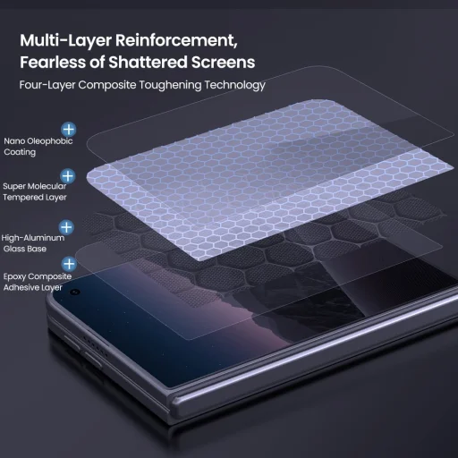  Apple iPhone Duo külső kijelzővédő edzett üveg – Nillkin H+ PRO, 0,2 mm, 2,5D, felhelyező segédeszközzel - 5