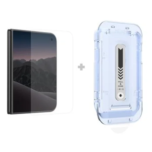  Apple iPhone Duo külső kijelzővédő edzett üveg – Nillkin H+ PRO, 0,2 mm, 2,5D, felhelyező segédeszközzel - 1