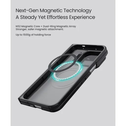  Google Pixel 11 Pro Fold fekete Nillkin Super Frosted Prop Magnetic hátlap - 6