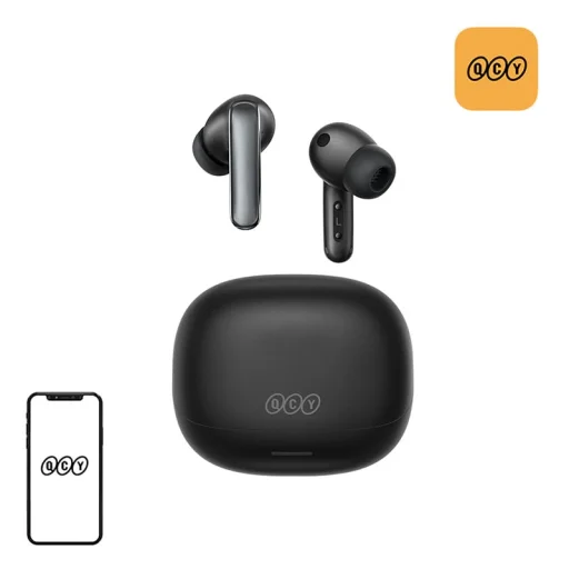 QCY MeloBuds N65 vezeték nélküli fülhallgató, fekete - 1