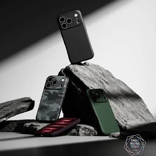 iPhone 18 Pro / iPhone 17 Pro sötét cseresznyeszínű Ringke Onyx tok - 5