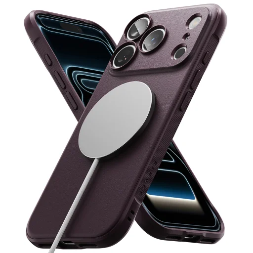  iPhone 18 Pro Max / iPhone 17 Pro Max készülékhez való Ringke Onyx MagSafe tok – sötét cseresznyepiros - 2