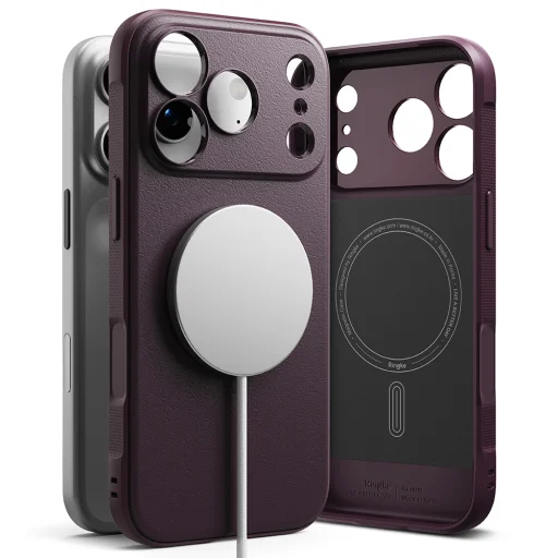  iPhone 18 Pro Max / iPhone 17 Pro Max készülékhez való Ringke Onyx MagSafe tok – sötét cseresznyepiros - 4