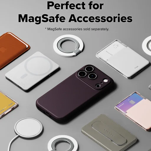  iPhone 18 Pro Max / iPhone 17 Pro Max készülékhez való Ringke Onyx MagSafe tok – sötét cseresznyepiros - 5