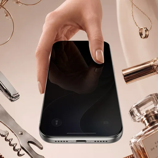 Apple iPhone 18 Pro Benks Air Shield Privacy edzett üveg kijelzővédő, fekete, 10 db (C.M.LT.AP.00.F070) - 7