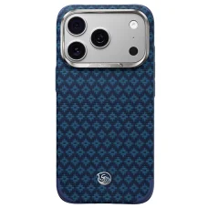  iPhone 18 Pro/17 Pro Benks Armor Grid Edge X9 kék mágneses Kevlar tok fémkerettel