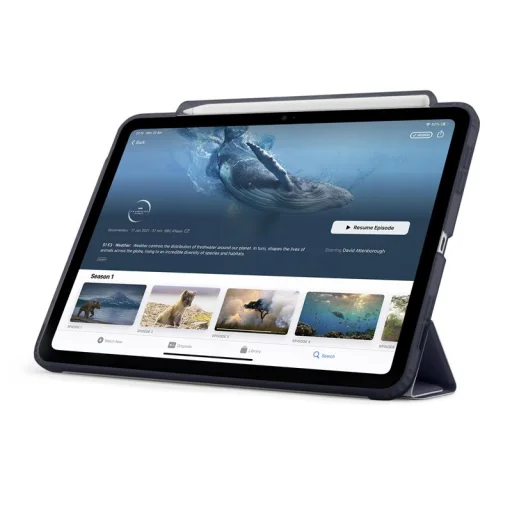  Apple iPad Air 13" (2024/2025/2026) sötétkék Pipetto Origami No3 tok Apple Pencil-tartóval - 9