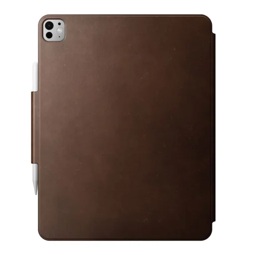 iPad Pro 13" M4 és M5 készülékhez való Nomad barna bőrtok - 2