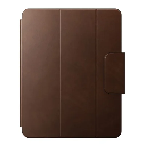  iPad Pro 13" M4 és M5 készülékhez való Nomad barna bőrtok - 4