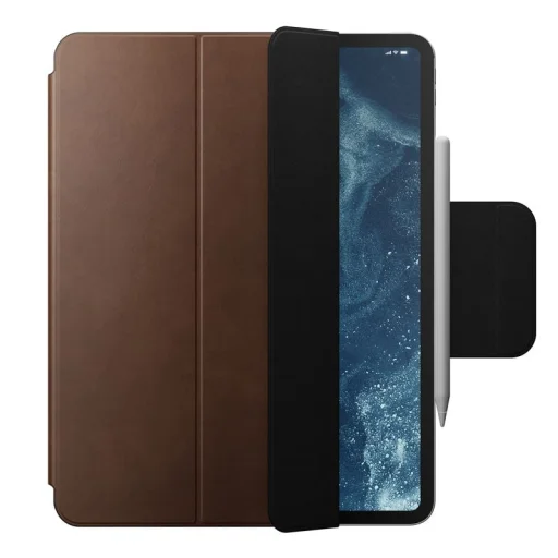  iPad Pro 13" M4 és M5 készülékhez való Nomad barna bőrtok - 5