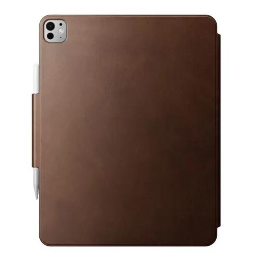  iPad Pro 13" M4 és M5 készülékhez való Nomad barna bőrtok - 1