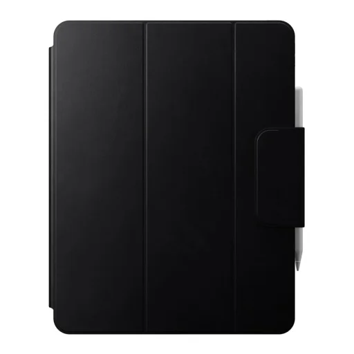  iPad Pro 13" M4 és M5 készülékhez való Nomad kihajtható bőrtok, fekete - 4