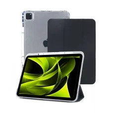  iPad Pro 11" (M5 2025/M4 2024) Mobile Origin Easy háromrészes táblagéptok, fekete és átlátszó