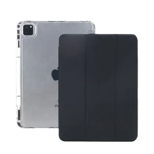  iPad Pro 11" (M5 2025/M4 2024) Mobile Origin Easy háromrészes táblagéptok, fekete és átlátszó - 4