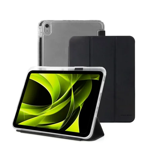  iPad Air 13" (M4, 2026 / M3, 2025 / M2, 2024) Mobile Origin Easy Tablet Case tok, fekete/átlátszó - 1