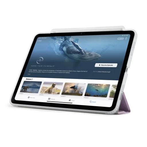  Apple iPad Air 13" (2024/2025/2026) fémes lila Pipetto Origami No3 tok Apple Pencil-tartóval - 10