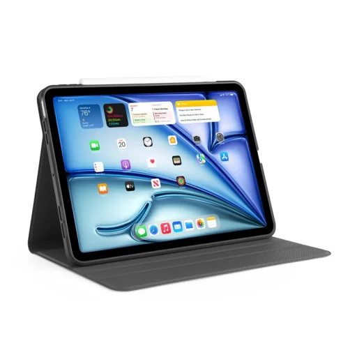  iPad Air 13 (2024/2025/2026) Pipetto Origami No5 forgatható fedeles tok, fekete - 3
