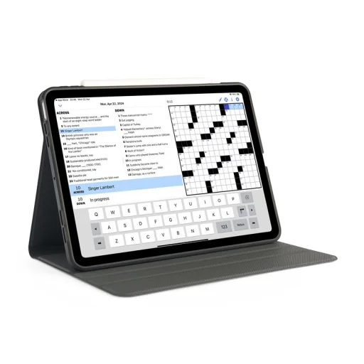  iPad Air 13 (2024/2025/2026) Pipetto Origami No5 forgatható fedeles tok, fekete - 4