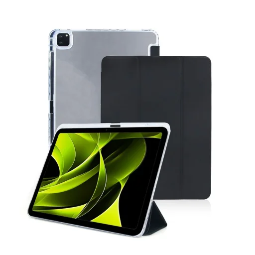  iPad Pro 13" (M5 2025/M4 2024) Mobile Origin Easy táblagéptok, fekete/átlátszó - 1
