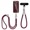 Tech-Protect C10S Rope vállon átvethető és csuklópánt szett, bordó/titánszínű thumbnail