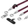 Tech-Protect C10S Rope vállon átvethető és csuklópánt szett, bordó/titánszínű thumbnail
