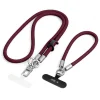 Tech-Protect C10S Rope vállon átvethető és csuklópánt szett, bordó/titánszínű thumbnail