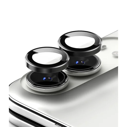  Apple iPhone Duo Ringke Camera Frame Protector kameravédő, fekete, 2 készlet - 2