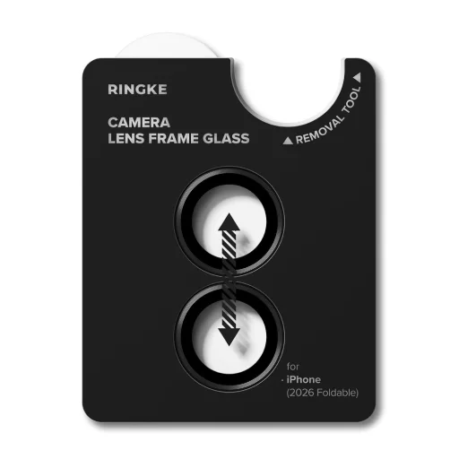  Apple iPhone Duo Ringke Camera Frame Protector kameravédő, fekete, 2 készlet - 4