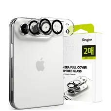  Apple iPhone Duo Ringke Camera Full Cover 9H edzett üveg kameravédő, fekete, 2 db