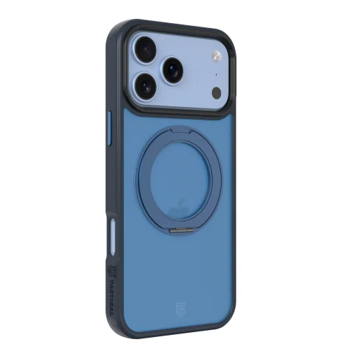 Apple iPhone 18 Pro Max / 17 Pro Max mélykék Tactical MagForce Hyperstand kitámasztós tok - 2