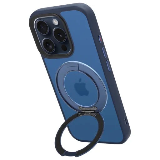  Apple iPhone 15 Pro mélykék Tactical MagForce Hyperstand tok - 4