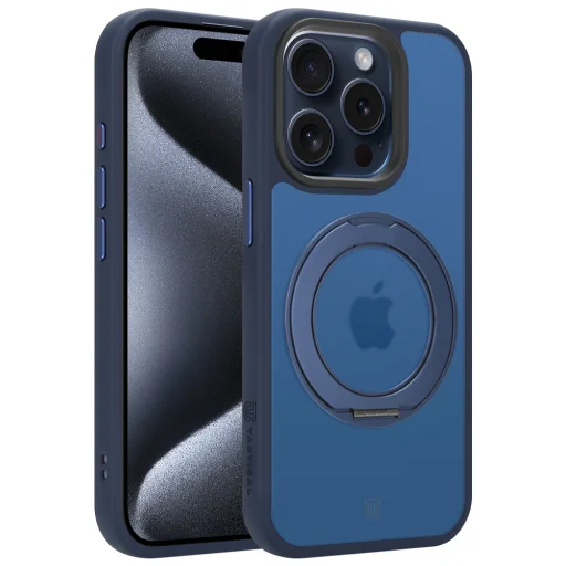  Apple iPhone 15 Pro mélykék Tactical MagForce Hyperstand tok - 1