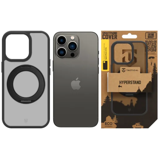  Apple iPhone 13 Pro aszfaltszürke Tactical MagForce Hyperstand MagSafe támasztós tok - 5