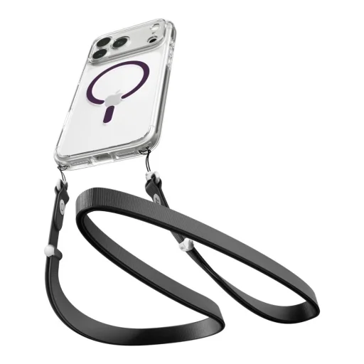  Apple iPhone 17 Pro / 18 Pro átlátszó-bordó Spigen Ultra Hybrid MagSafe tok - 8