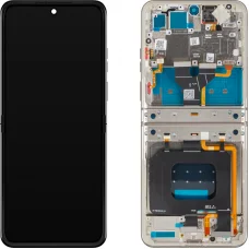 Motorola Razr 2025 / Razr 60 belső LCD-kijelzőmodul kerettel, Pantone legvilágosabb égszínkék
