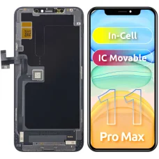 JK LCD-kijelzőmodul Apple iPhone 11 Pro Max készülékhez, In-Cell IC-változat, fekete