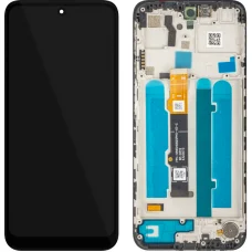 MP utángyártott LCD kijelzőmodul Motorola Moto G41 készülékhez, fekete