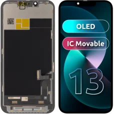 JK LCD kijelzőmodul Apple iPhone 13-hoz, OLED IC-változat, fekete
